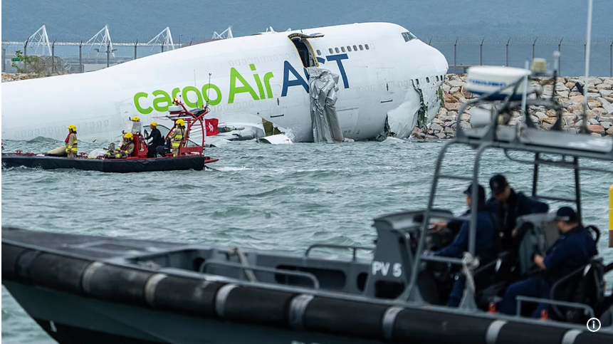 Acidente com avião de carga em Hong Kong faz dois mortos